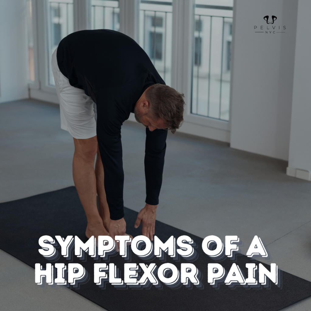 symptoms of a hip flexor pain